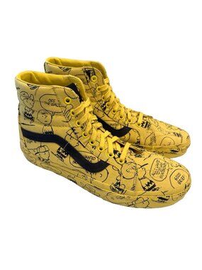 VANS PEANUTS Sneakers Charlie Brown Sneakers Sk8 Hi Maize Cartoon TV Size M10